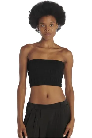 Bash Femme, Tops, Noir, Taille: 40 FR Top Bande Embossé