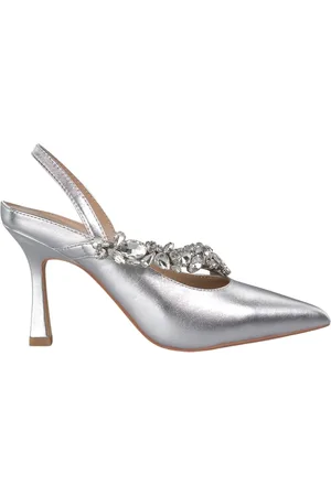 Alma en Pena Femme, Chaussures, Gris, Taille: 38 EU Chaussure à talon à double bride