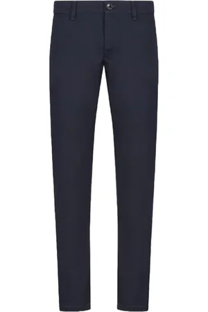 Armani Exchange Homme, Pantalons, Bleu, Taille: W33 Pantalon Bleu Taille Haute Multipoches