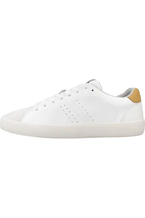 Geox Homme, Chaussures, Blanc, Taille: 44 EU Baskets Élégantes