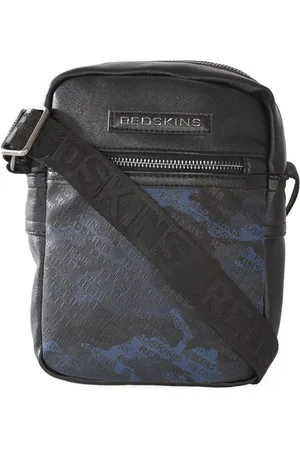 Redskins Homme, Sacs, Noir, Taille: ONE Size Sac Bandoulière Noir avec Logo en Métal