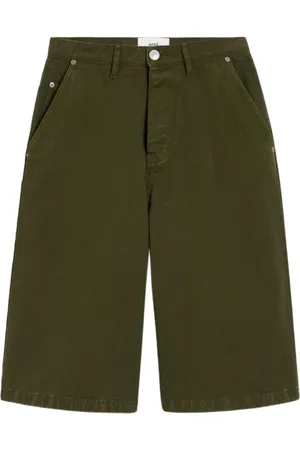 Ami Homme, Shorts, Vert, Taille: W32 Shorts Longs à Braguette Boutons