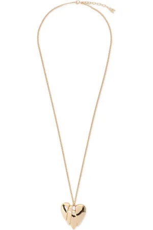 Amina Muaddi Femme, Accessoires, Jaune, Taille: ONE Size Collier Métallique