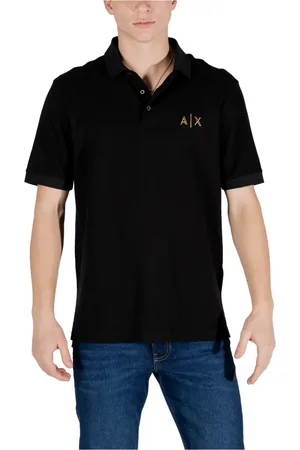 Armani Exchange Homme, Tops, Noir, Taille: L Polo à boutons