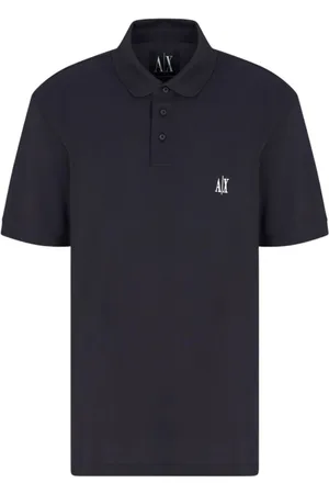 Armani Exchange Homme, Tops, Bleu, Taille: S Polo à Manches Courtes