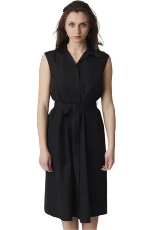 Aspesi Femme, Robes, Noir, Taille: 40 FR Élégante robe midi