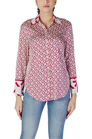Guess Femme, Blouses et Chemises, Rose, Taille: 36 FR Chemise à manches longues