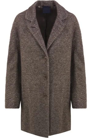 Aspesi Femme, Manteaux, Brun, Taille: 36 FR Élégant Manteau Noir Modèle 00746