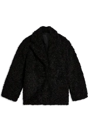 Axel Arigato Femme, Vestes, Noir, Taille: 40 FR Blazer en Shearling avec Plis Asymétriques