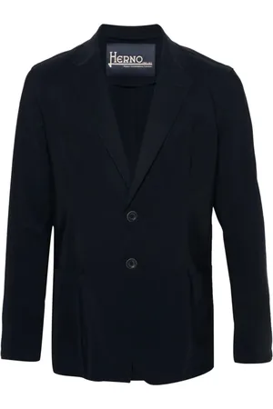 HERNO Homme, Vestes, Bleu, Taille: L Blazer Bleu Marine à Revers Classiques
