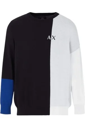 Armani Exchange Homme, Pulls, Noir, Taille: L Pull en maille col rond