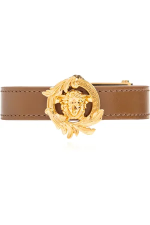 VERSACE Unisex, Accessoires, Brun, Taille: ONE Size Bracelet en cuir