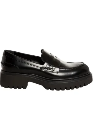 Guglielmo Rotta Femme, Chaussures, Noir, Taille: 37 EU Mocassin en cuir noir