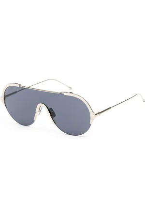 Belstaff Unisex, Accessoires, Gris, Taille: ONE Size Lunettes de soleil artisanales en acier inoxydable