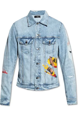 AMIRI Homme, Vestes, Bleu, Taille: S Veste en jean trucker Playboy Magazine