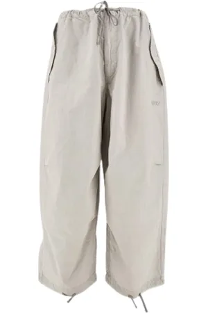 Autry Femme, Pantalons, Gris, Taille: 42 FR Pantalon Large Parachute en Coton