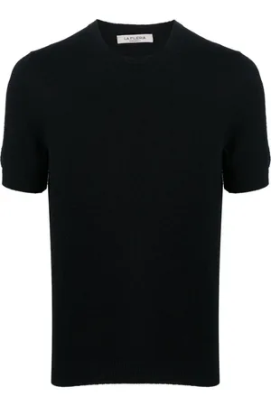 LA FILERIA Homme, Pulls, Noir, Taille: 4XL Polo Noir Jersey Tricot