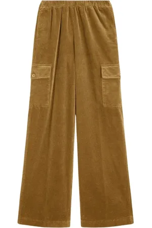 Aspesi Femme, Pantalons, Brun, Taille: 38 FR Pantalon Cargo en Velours Jambe Droite