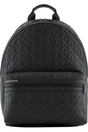 Armani Exchange Homme, Sacs, Noir, Taille: ONE Size Sac à dos Élégant Aigle