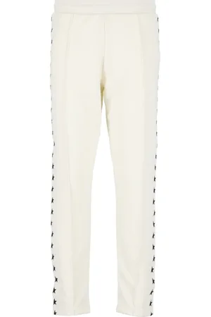 Golden Goose Homme, Pantalons, , Taille: M Pantalon Écru à Taille Élastique et Cordon de Serrage