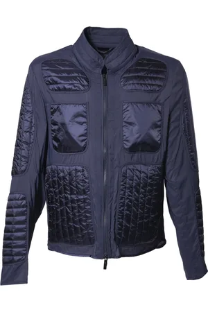 BALDININI Homme, Vestes, Bleu, Taille: 3XL Veste en nylon bleu foncé
