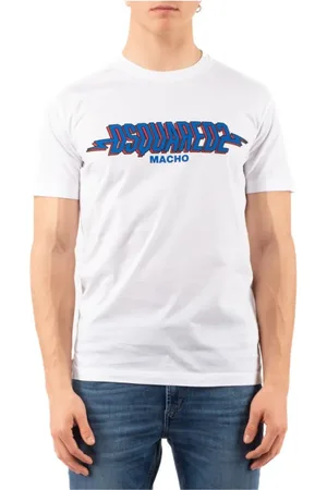 Dsquared2 Homme, Tops, Blanc, Taille: S T-shirt Casual en Coton