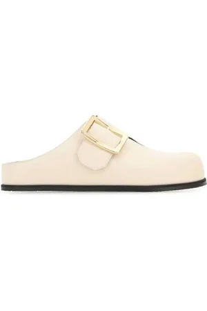 Bally Femme, Chaussures, Blanc, Taille: 36 EU Mules en cuir ivoire