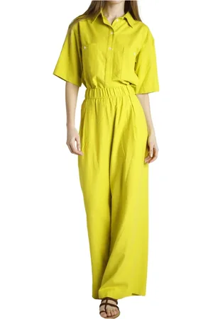 Bellerose Femme, Robes, Jaune, Taille: 36 FR Robe Chemise