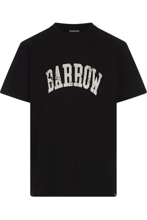 BARROW Homme, Tops, Noir, Taille: L T-shirt Noir Imprimé Smile
