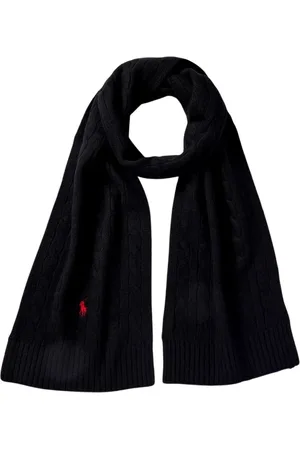Ralph Lauren Homme, Accessoires, Noir, Taille: ONE Size Écharpe d`hiver