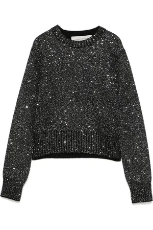 Golden Goose Femme, Pulls, Noir, Taille: 38 FR Pull Orné de Sequins