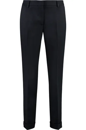 Golden Goose Femme, Pantalons, Bleu, Taille: 36 FR Pantalon en Viscose avec Poches et Ourlets Relevables