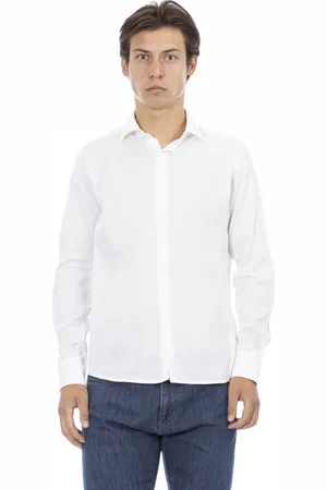 BALDININI Homme, Chemises, Blanc, Taille: L Chemise Slim Fit
