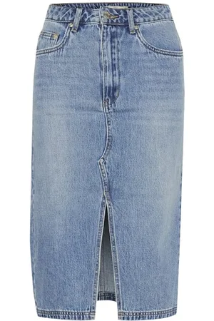 Gestuz Femme, Jupes, Bleu, Taille: 46 FR Gzlayza Pencil Skirt