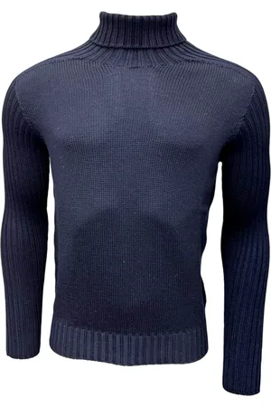 Gran Sasso Homme, Pulls, Bleu, Taille: M Pull à col roulé Rainwool