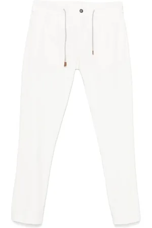 ELEVENTY Homme, Pantalons, Blanc, Taille: W31 Pantalon Blanc En Coton À Cordon
