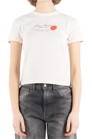 Acne Studios Femme, Tops, , Taille: 36 FR T-shirt en coton Al0460
