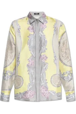 VERSACE Femme, Blouses et Chemises, Multicolore, Taille: 36 FR Chemise en soie