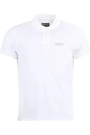 Barbour Homme, Tops, Blanc, Taille: S Essential Slim Fit Polo Ss22