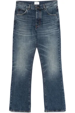 haikure Homme, Jeans, Bleu, Taille: W34 Jean Indigo en Denim avec Braguette Boutonnée