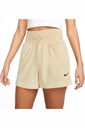 Nike Femme, Shorts, Jaune, Taille: 38 FR Shorts en molleton French Terry