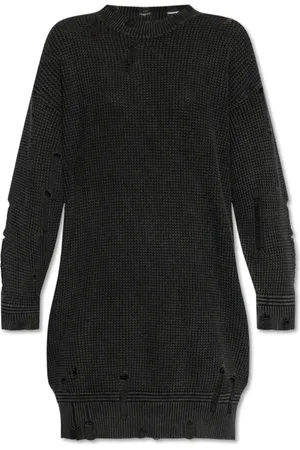 R13 Femme, Robes, Noir, Taille: 36 FR Robe à Effet Vintage