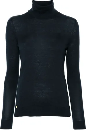 Ralph Lauren Femme, Pulls, Bleu, Taille: 36 FR Pull à col roulé