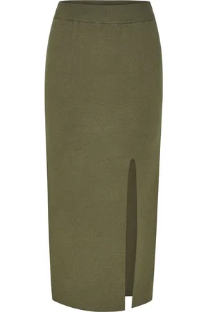 Gestuz Femme, Jupes, Vert, Taille: 36 FR TalliGZ HW Long Skirt