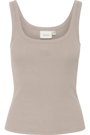 Gestuz Femme, Tops, Gris, Taille: 38 FR Logo Top 2.0 Rock Ridge