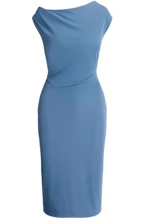 Ralph Lauren Femme, Robes, Bleu, Taille: 40 FR Robe Midi