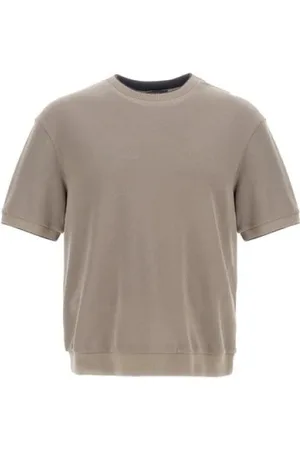 HERNO Homme, Tops, Brun, Taille: L T-shirt ras du cou