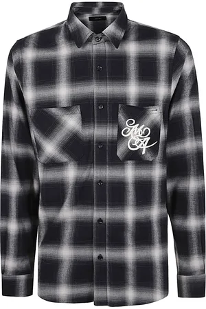 AMIRI Homme, Chemises, Noir, Taille: L Chemise en Flanelle Swirl
