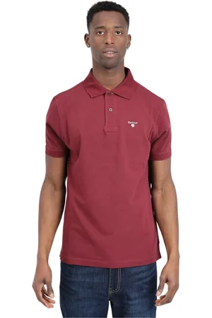 Barbour Homme, Tops, Rouge, Taille: S Polo Tartan Pique