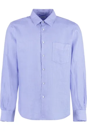Aspesi Homme, Chemises, Bleu, Taille: M Chemise Décontractée en Lin